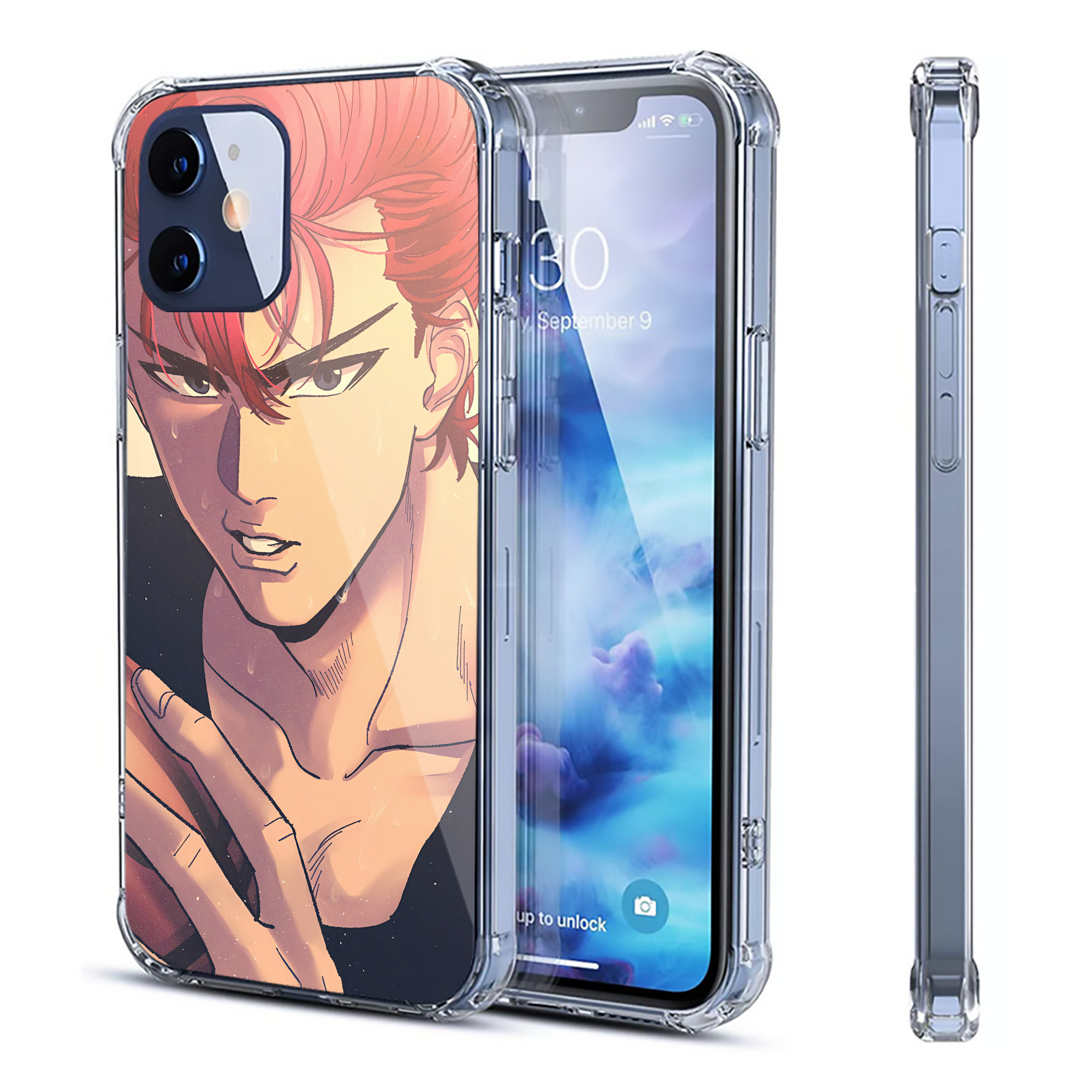 （画像用） SLAM DUNK／スラムダンク 【iPhone 12シリーズ対応】透明スマホケース（クリアソフトケース）